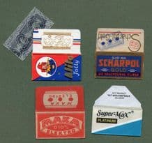 Collctable Razor Blade Wrappers Lamette da barba Lame de rasoir #641