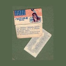 Collctable Razor Blade Wrappers Lamette da barba  Native American Indian