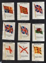 Collctable Tobacco cigarette cards set Kensitas Silk British Empire Flags USA