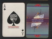 Collectable advertising playing cards. P.& O shipping line