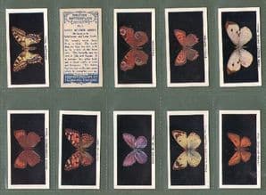 Collectable Cigarette cards British Butterflies 1927 set