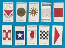 Collectable cigarette cards set Army Corps & divisional signs 1924