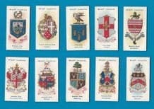 Collectable cigarette cards set Borough Arms.1906,