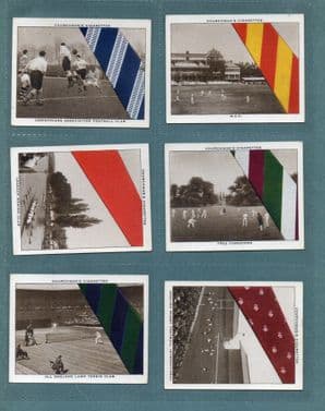 Collectable Cigarette cards Well-known Ties 1934 Navy, Air force, Rugby, Tennis , Football