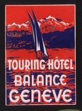 Collectable Hotel luggage label Italy #294