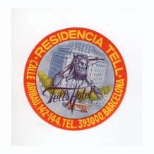 Collectable Hotel luggage label William Tell SPAIN  #510