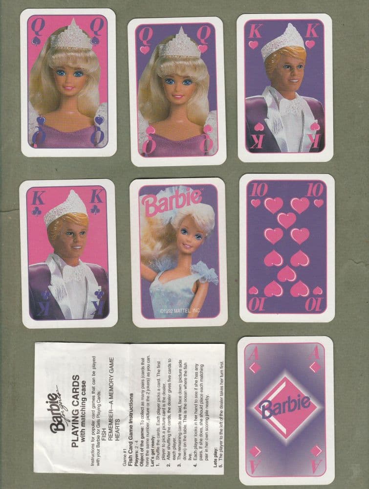 Memory Card Game Barbie Matching Game Collectable Playing Cards