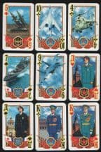 Collectable playing cards Commanders, 1977