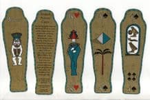 Collectable playing cards Mummy shaped cards 1992 by Museum of fine arts Boston