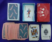 collectable playing cards Pink Elephants by Waddingtons, barrel-shaped deck