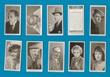 Collectable Tobacco cigarette cards set British Film Stars 1934
