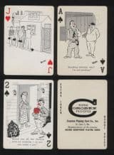 Collectable Vintage 1963 playing cards. beer drinking cartoons,