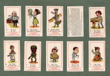 Collectable Vintage cards game Cigarette cards Happy Families 1937