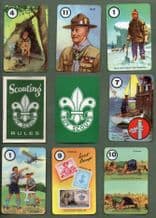 Collectable Vintage cards game Scouting by Pepys. 1955