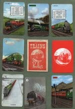 Collectable Vintage cards game Trains by Pepys 1962,