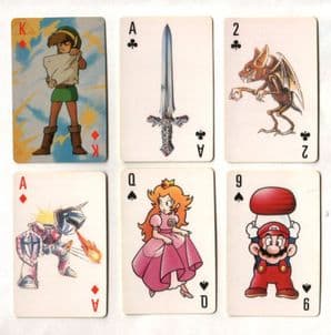 Collectable vintage playing cards Nintendo computer games
