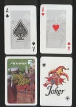 Collectible Advertising air line playing cards Finland airlines