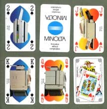 Collectible Advertising Belgium Playing cards Minolta