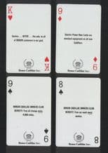 Collectible Advertising Non-standard playing cards. Braun Cadillac