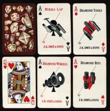 Collectible Advertising playing cards Advert. Smith diamond tools.