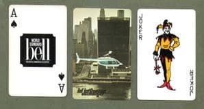Collectible Advertising playing cards Bell Helicopters #005