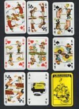 Collectible Advertising playing cards courts. Karcher.