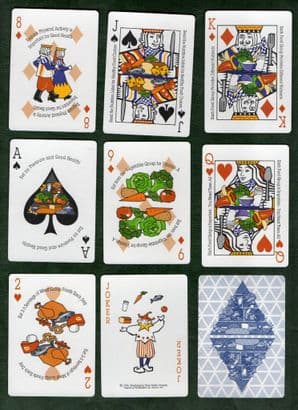 Collectible Advertising  playing cards. Washington State Dairy Council 1995