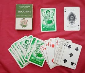 Collectible Advertising playing cards. Woodbine cigarettes