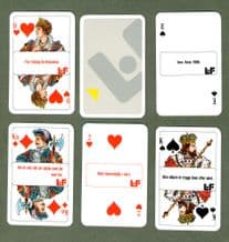 Collectible Advertising Swedish playing cards. L.F. 1990