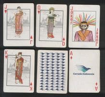 Collectible Air line Advertising playing cards Garuda Airlines