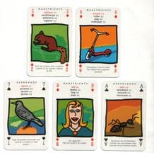Collectible cards game Non-standard playing cards courts Limburg Dialect