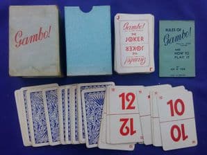 Collectible Cards game. Gambo .circa 1930-40's