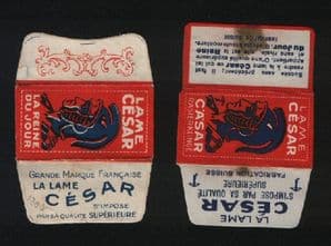 Collectible CESAR Lamette da barba  Razor Blade Wrappers  #718