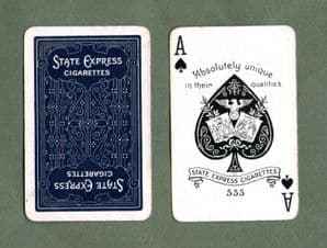 Collectible Cigarette Advertising  playing cards State Express
