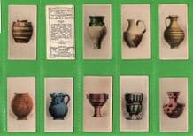 Collectible Cigarette cards Antique Pottery ,China Greece Italy