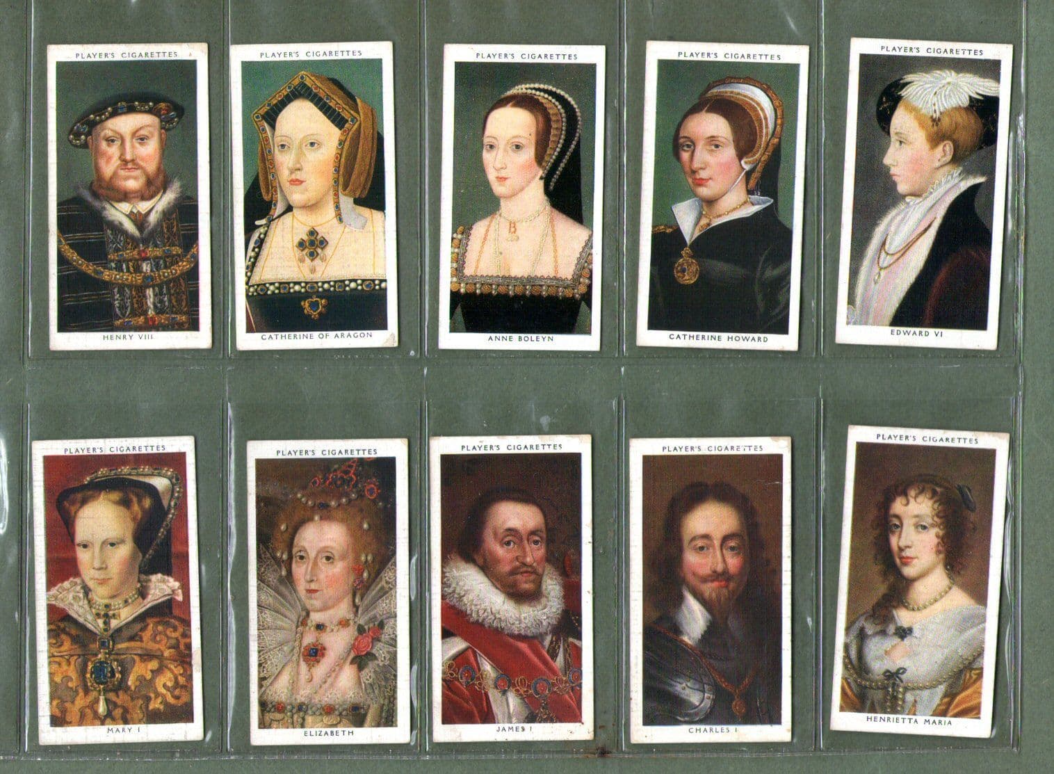 cigarette cards kings and queens of england Collectible cigarette cards set Kings & Queens of England 1935