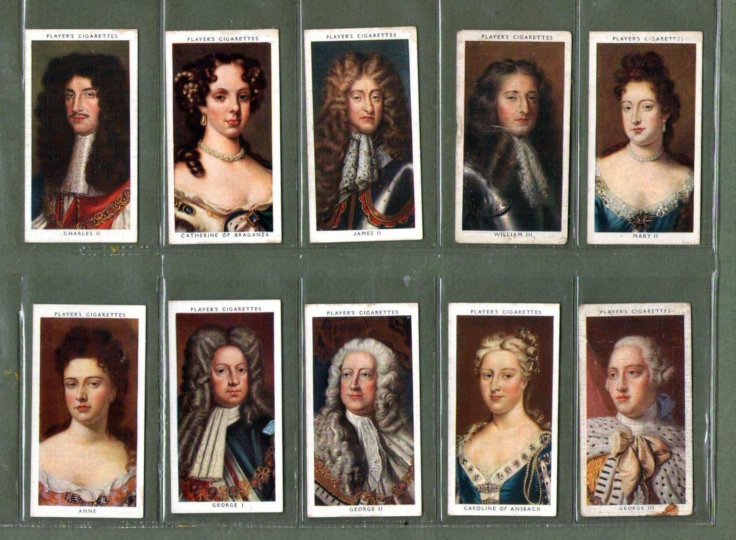 john player kings and queens cigarette cards Collectible cigarette cards set Kings & Queens of England 1935