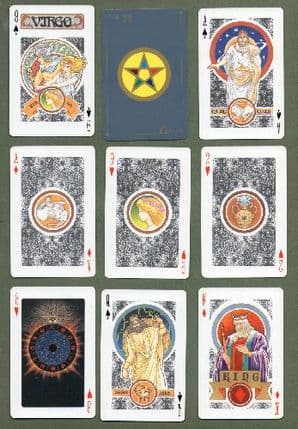 Collectible Fortune telling playing cards Horoscope by Angel
