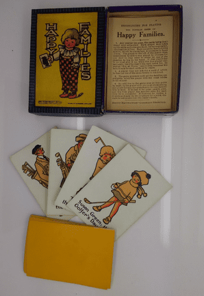 Collectible  Happy Families card game  1925 Golf, Sailor, Pierrot`s & etc.