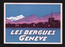 Collectible Hotel label luggage labels baggage Switzerland #576