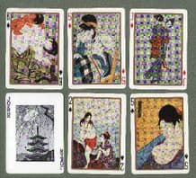 Collectible Japanese playing cards Ukiyde 1962