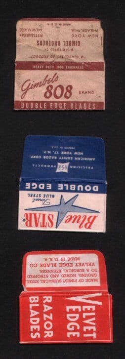 Collectible Lamette da barba  Razor Blade Wrappers  #484