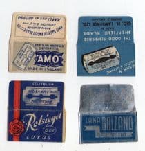 Collectible Lamette da barba Razor Blade Wrappers #744