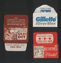 Collectible Lamette da barba Razor Blade Wrappers #764