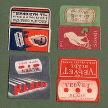 Collectible Lamette da barba Razor Blade Wrappers #796