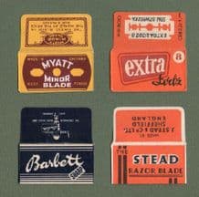 Collectible Lamette da barba Razor Blade Wrappers #819