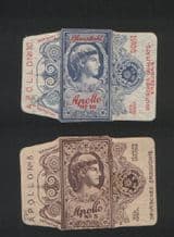 Collectible Lamette da barba Razor Blade Wrappers Apollo #732