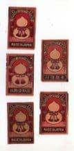 Collectible match box labels CHINA or JAPAN patriotic #274