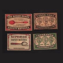 Collectible match box labels CHINA or JAPAN patriotic #325