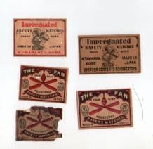 Collectible match box labels CHINA or JAPAN patriotic #391